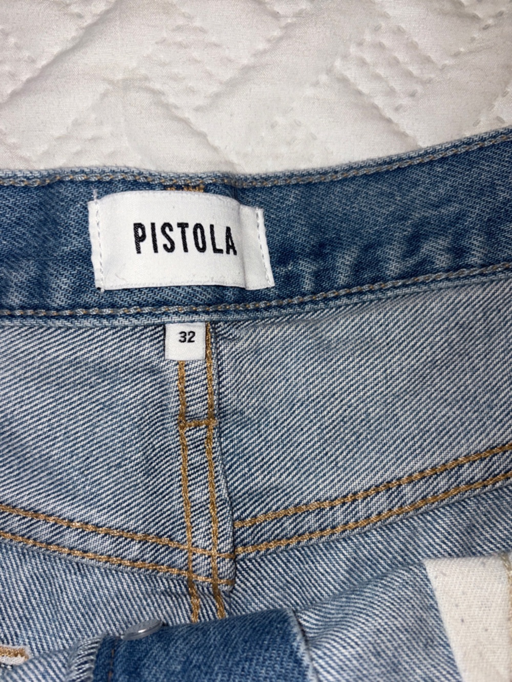 Pistola | 2” Light Wash Distressed Jean Shorts - Picture 4 of 8